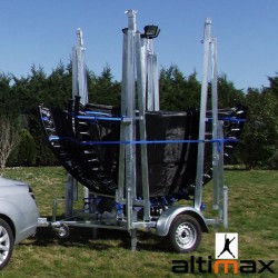 Trampoline Bungy 4 pistes sur Remorque 750kg voiture