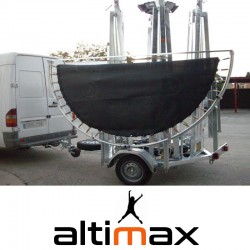 Trampoline Bungy 4 pistes sur Remorque 750 kg utilitaire